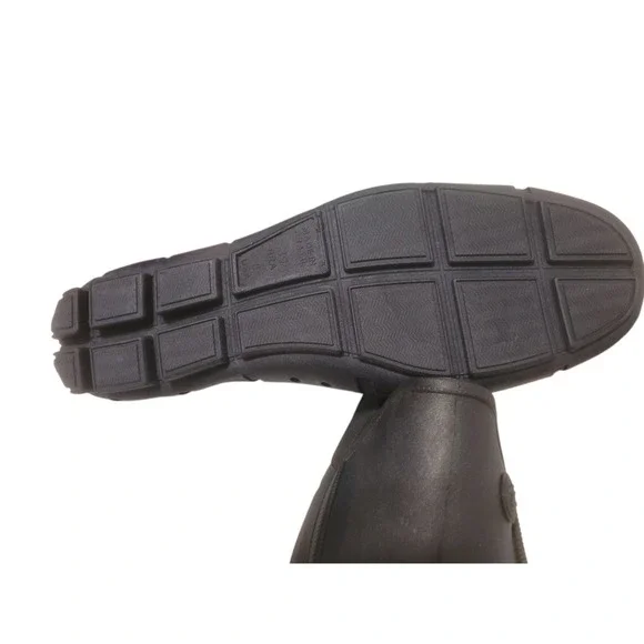 Izod Aqua Boat Shoe Mens Size 8 Black Color EUC Rubber Material - Picture 13 of 13